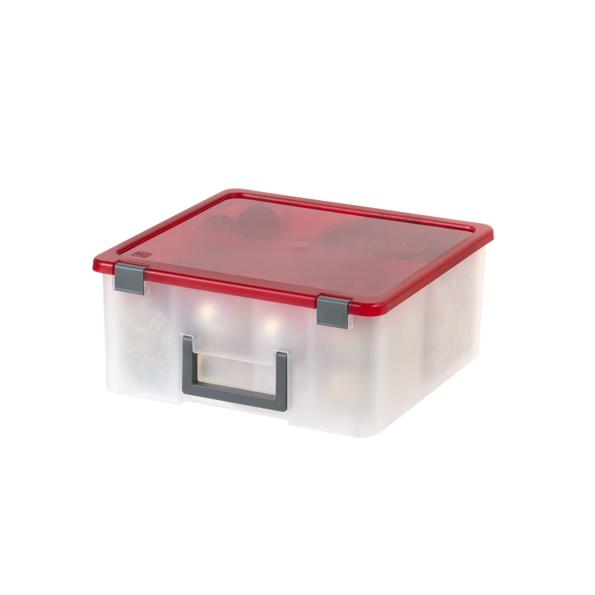 IRIS USA Holiday Storage Bin, Ornaments & Decorative Goods